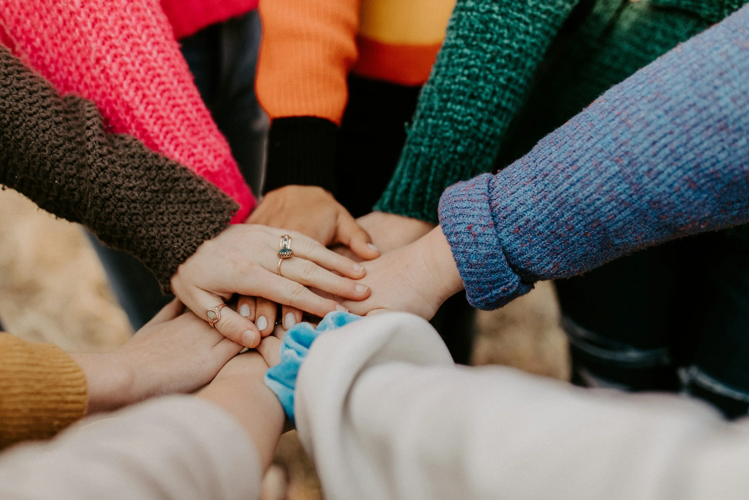 hands in circle
