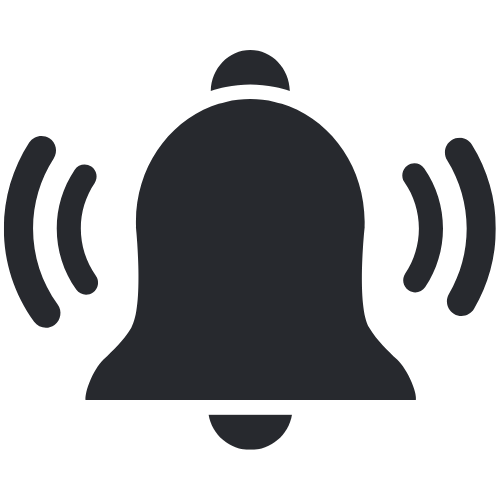 Icon of a ringing bell